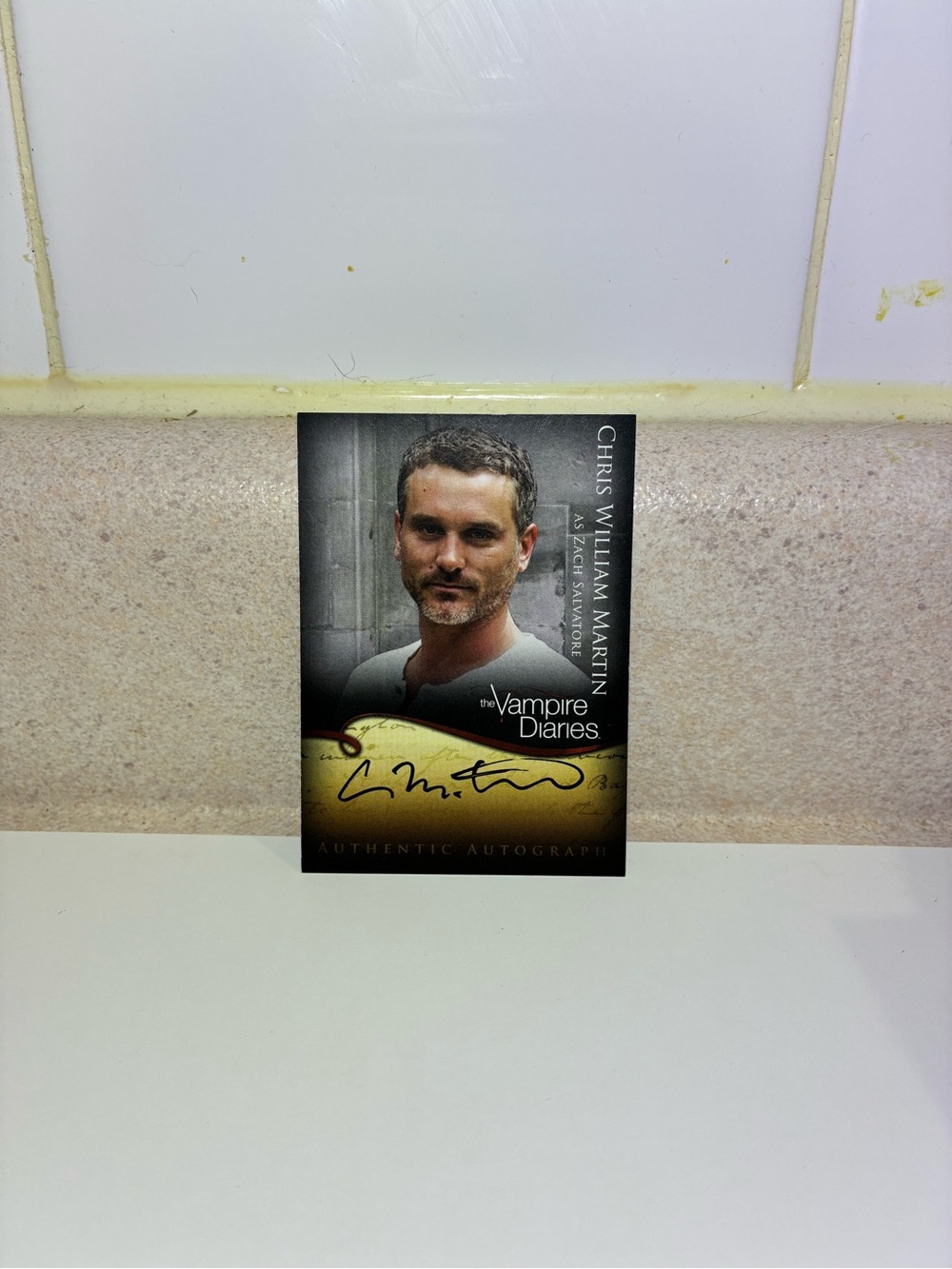 Cryptozoic The Vampire Diaries Chris William Martin Authentic Autograph Card A18